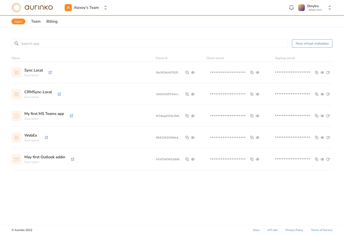Corporate website UI