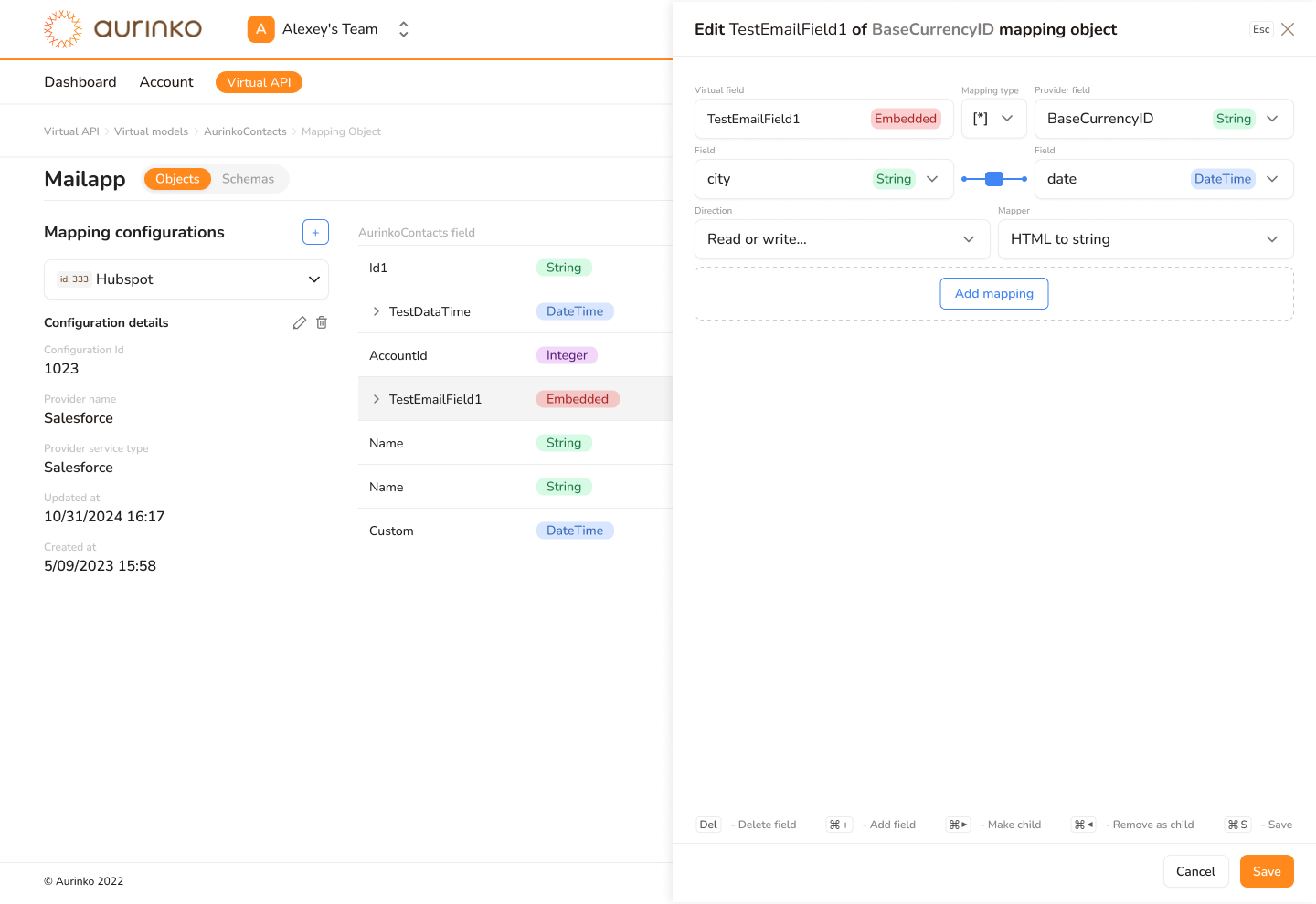 Corporate website UI