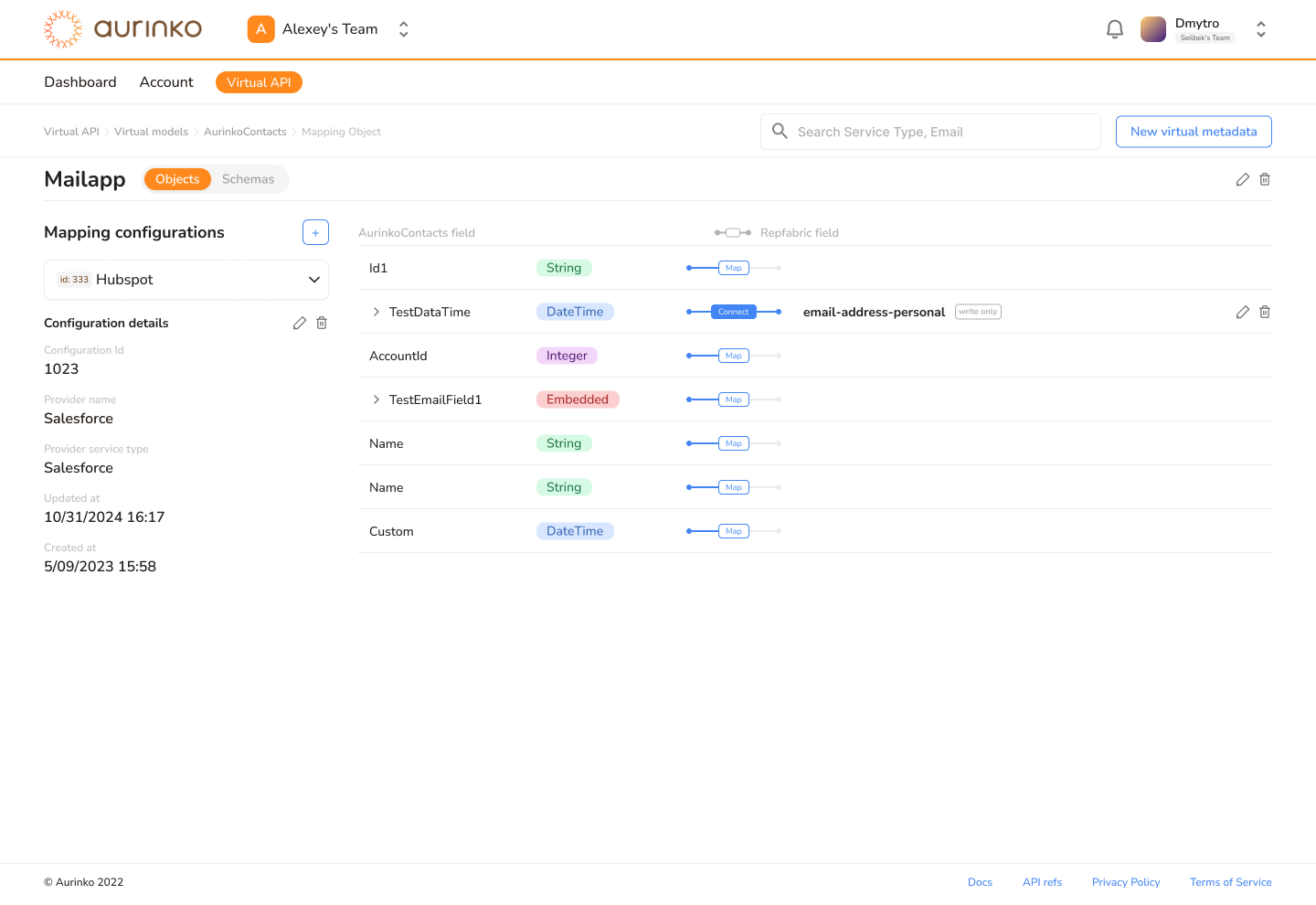 Corporate website UI