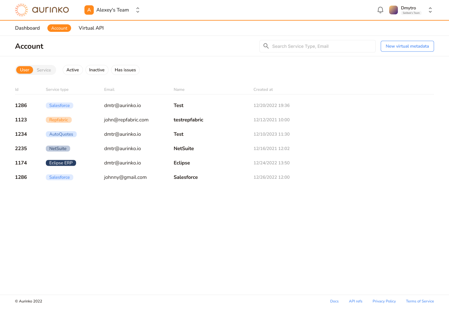 Corporate website UI