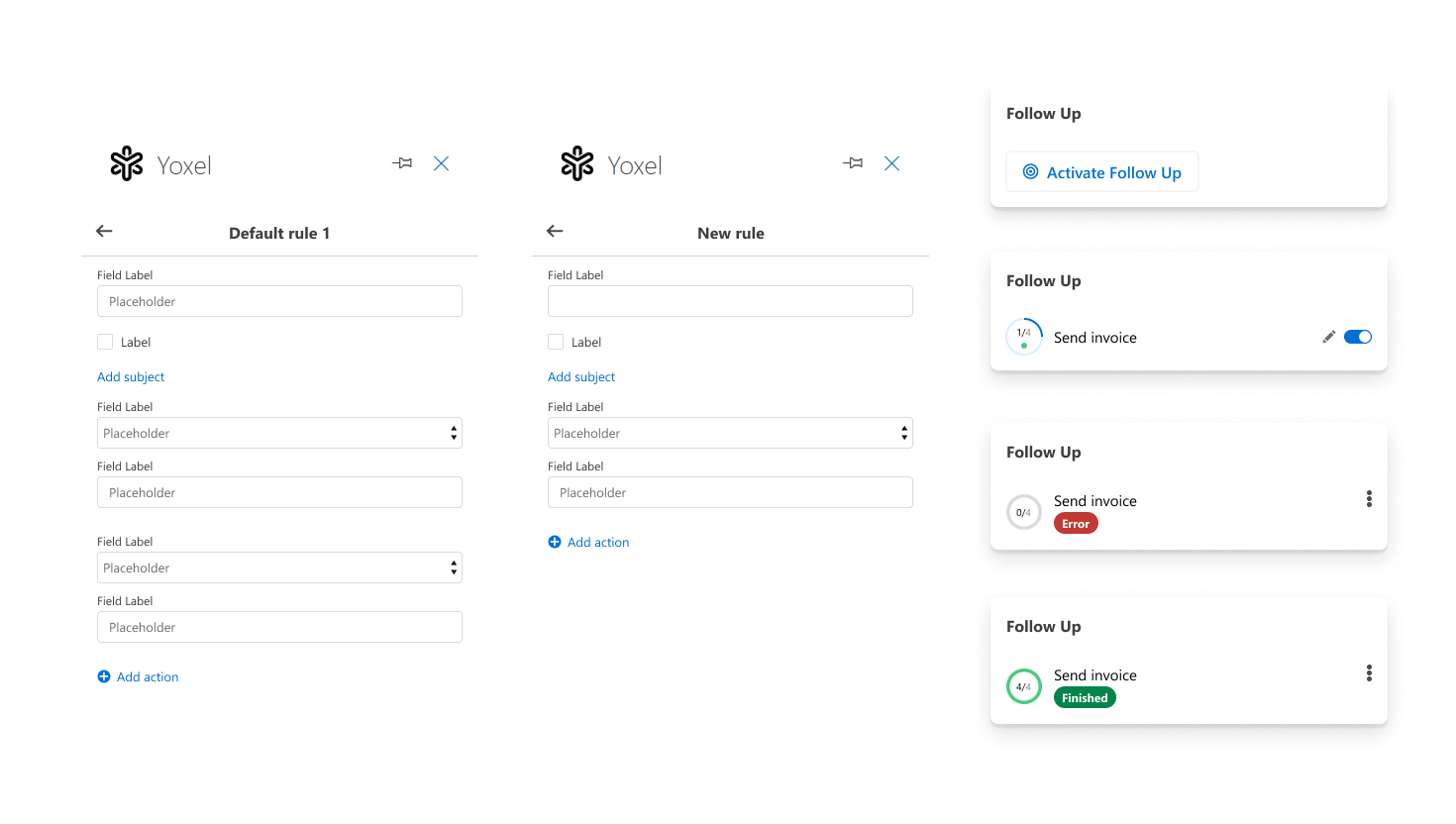 Corporate website UI